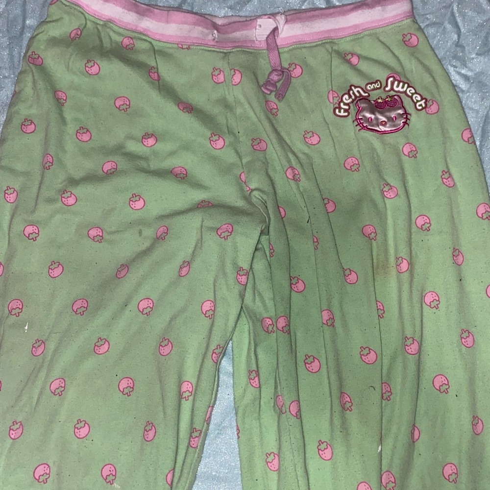 Hello kitty, strawberry pajama pants 2006